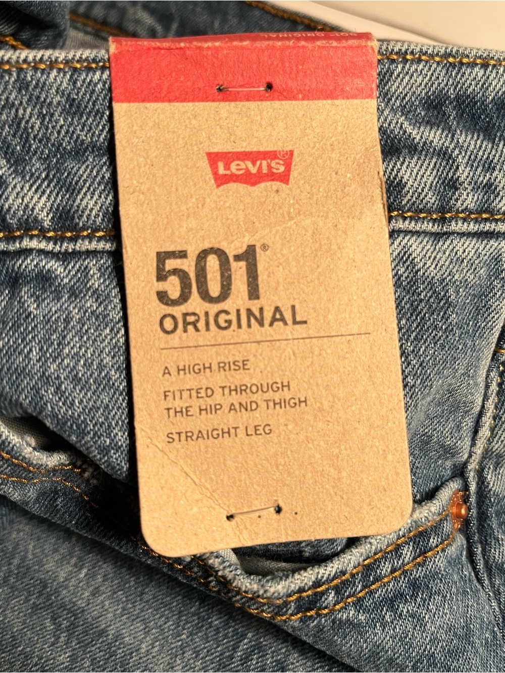 LEVIS 501 Blue Jeans NWT πππ - Picture 3 of 8